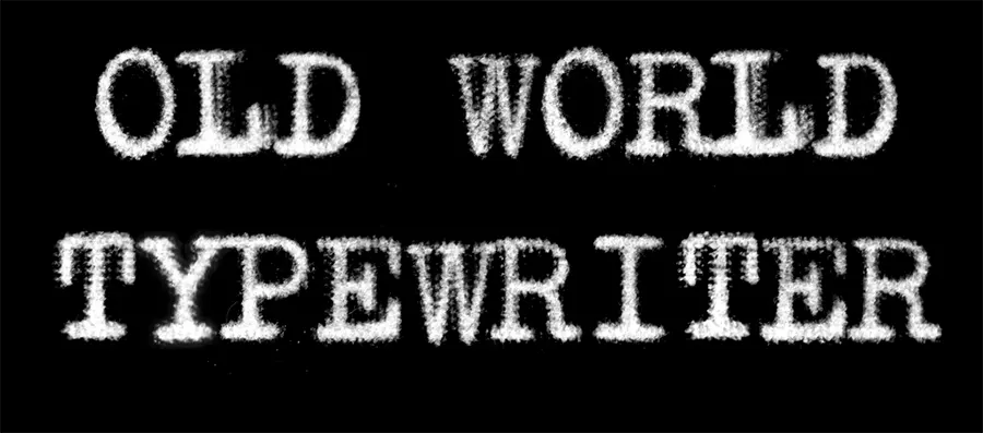 Old World Typewriter